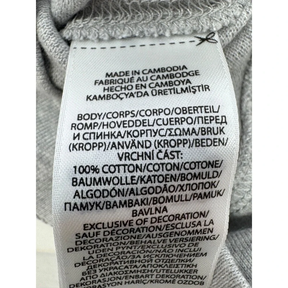 NWT Ralph Lauren Baby Size 18 Month Gray Quarter Zip Pullover Sweatshirt Top M8